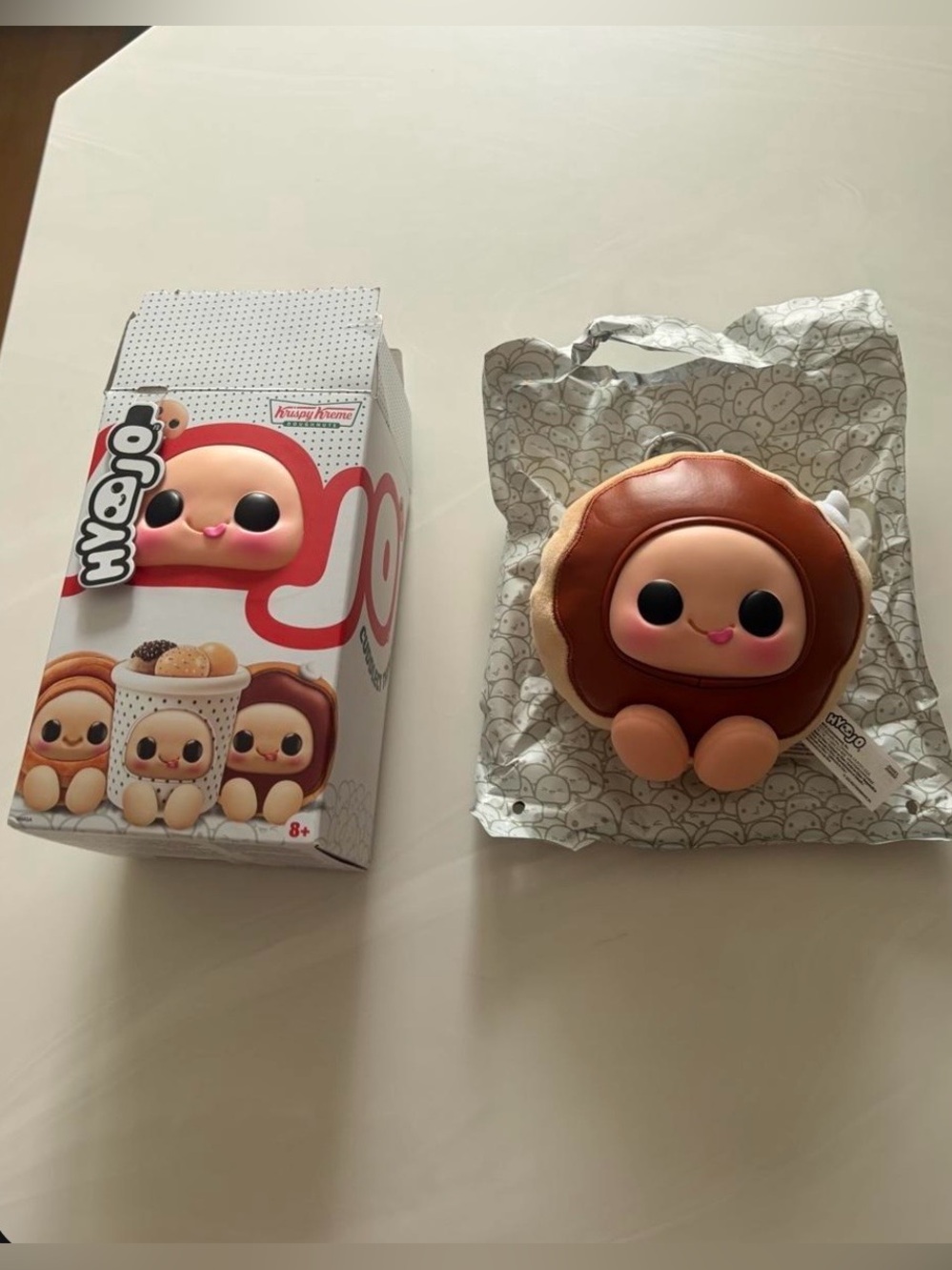 Hyojo Krispy Kreme Chocolate Donut Plush - Brown & Tan